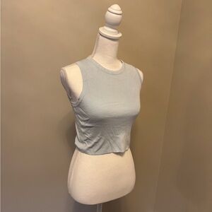 Women's Light Blue Sleeveless Tank Top